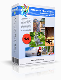 Редактор фотографий Artensoft Photo Editor главный вид  